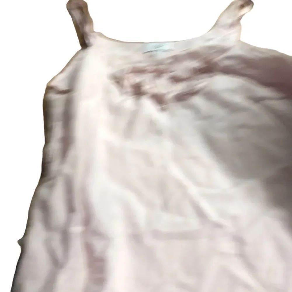 Ann Taylor loft soft thin cotton tank with ruffle accent like new